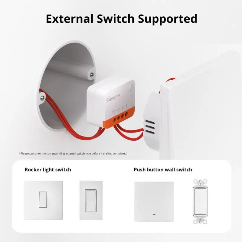 SONOFF ZBMINIL2 Smart Switch No Neutral Wire Required Smart Home 2 Way Wireless Control Work with eWeLink Alexa Google Home ZHA