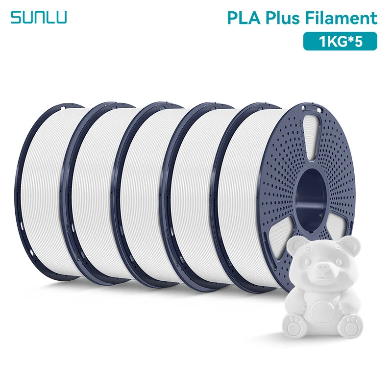 SUNLU 5KG 3D Filament PLA+/PLA+2.0/AntiString PLA /PLA Meta/High Speed PLA Filamnet 1.75mm 1KG Filament for 3D Printer& 3D Pen