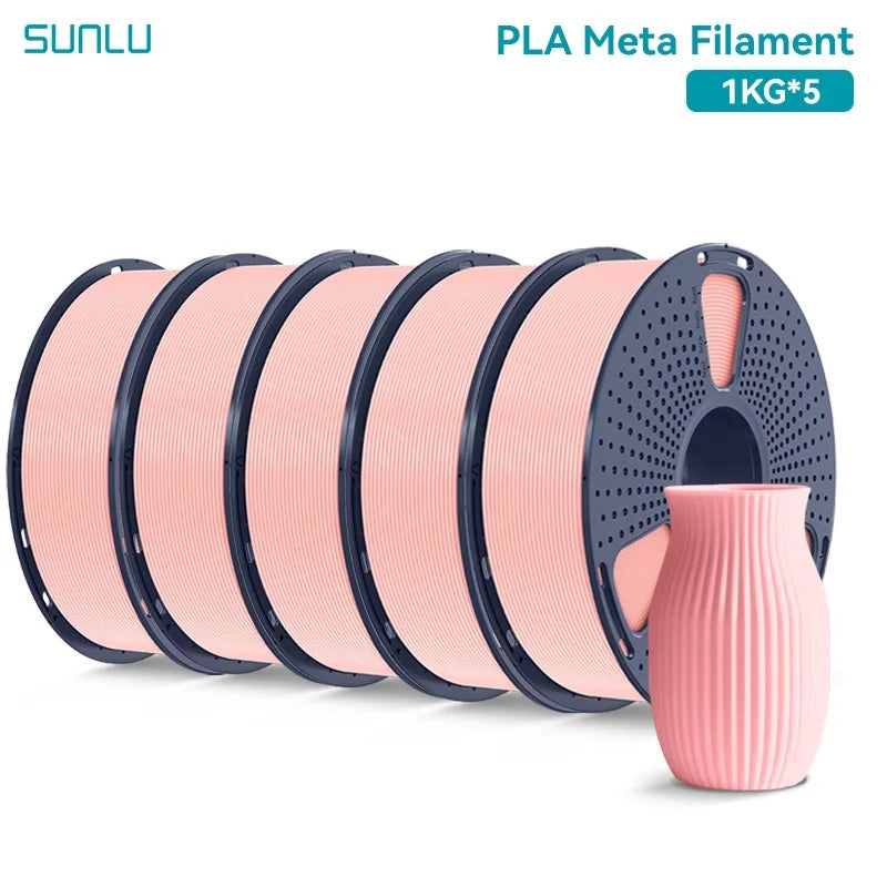 SUNLU 5KG 3D Filament PLA+/PLA+2.0/AntiString PLA /PLA Meta/High Speed PLA Filamnet 1.75mm 1KG Filament for 3D Printer& 3D Pen
