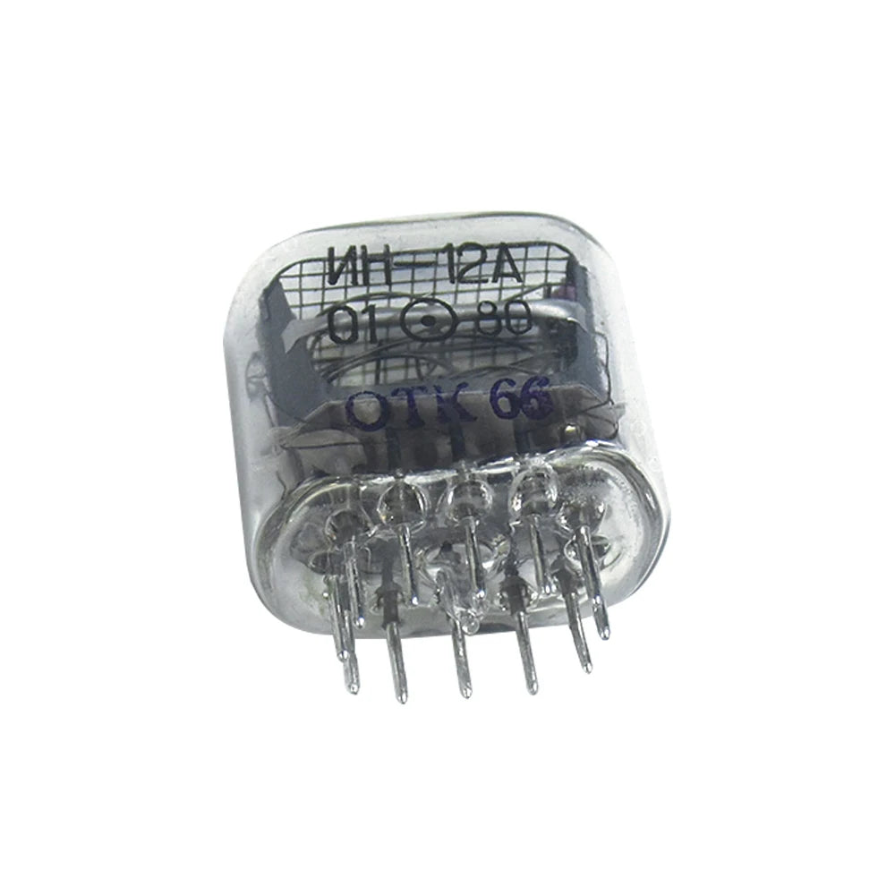 1-6PCS IN-12 Digital Tube with Decimal Point Nixie Glow Tubes Symbol Tube IN12 Nixie Tube Clock Glow Tube for LED Clock DIY Part