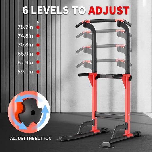 Dip Station - Home Gym Strength Training Pull-Ups Dip-Ups 330Lbs