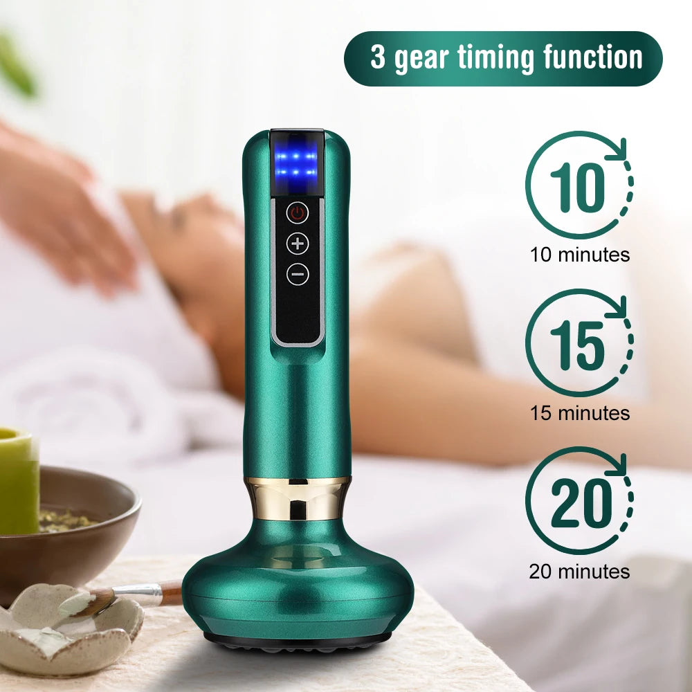 Smart Cupping Vacuum Massage Jars Heating Suction Cup Cellulite Medical Chinese Electric Cupping Therapy Body Relax Guasha Cans