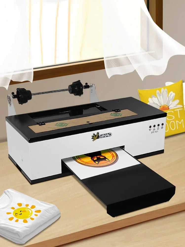 SIHAO R1390/L1800 A3 DTF Printer Oven All-in-One for T-Shirt Fabric Textile Clothing Printing DTF Transfer Film Printer Machine