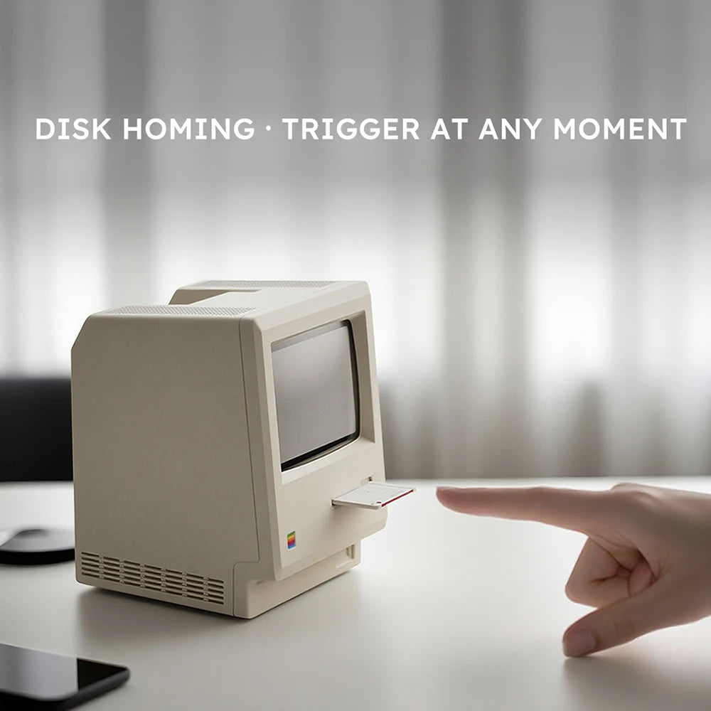 Retro Macintosh Alarm Clock A Classic Desktop Ornament with A Digital Clock Design