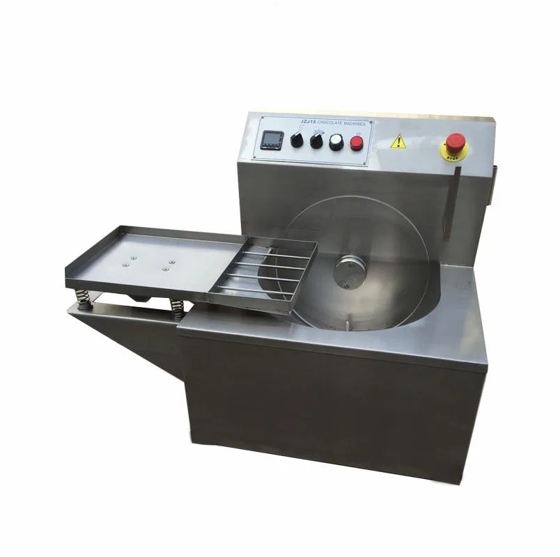 With Vibration Table Wheel Type Chocolate Tempering Machine Chocolate Melting Machine Chocolate Melting Coating Machine