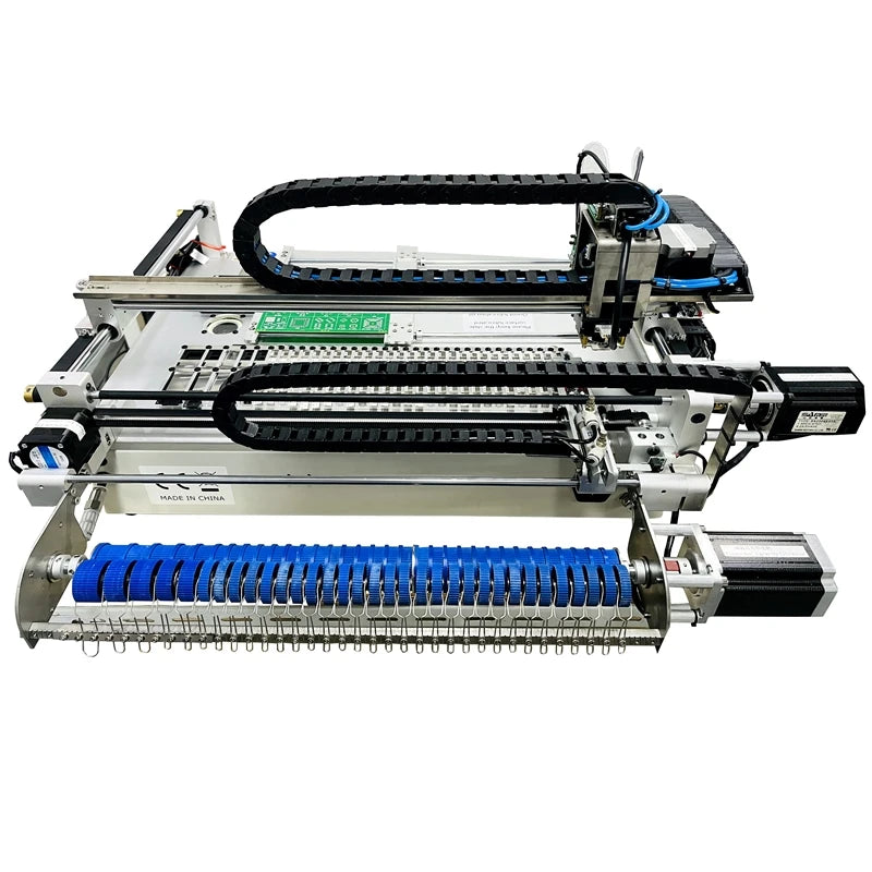 Q1 Dual Heads 25 Bits Desktop Full Automatic SMT Pick Place Machine Chip Mounter Solder Station with 4 Head