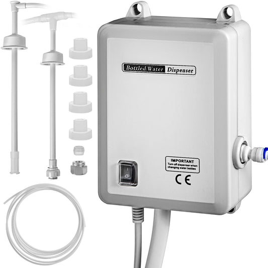 SucceBuy Water Bottle Dispenser Pump System Filter Softener Single/Double Pipe Reverse Osmosis Equipment Refrigerator Ice Maker