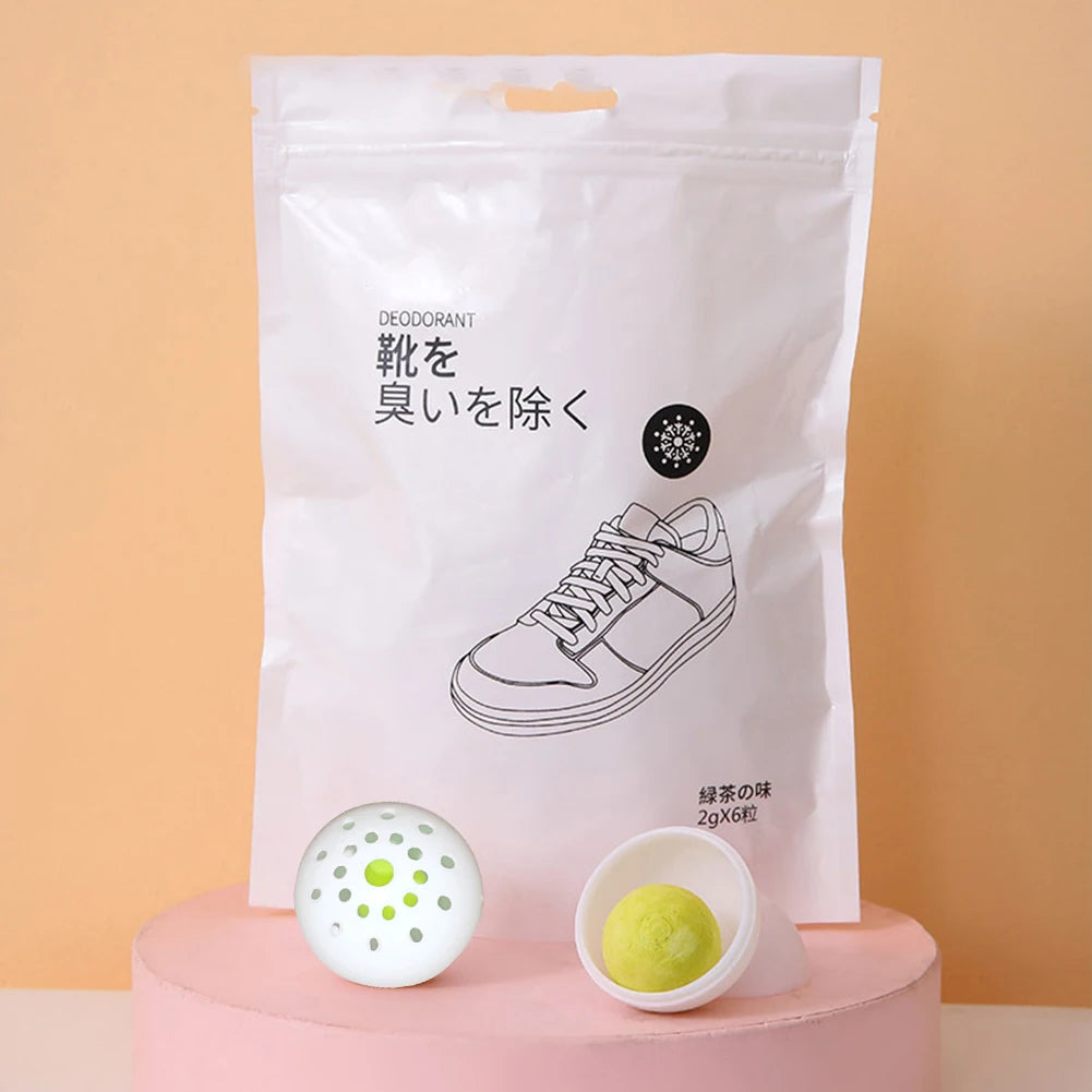 6-60PCS Deodorant Balls For Shoes Jasmine Scent Fresheners Footwear Shoe Closet Toilet Deodorization Long-lasting Aromatic 2025