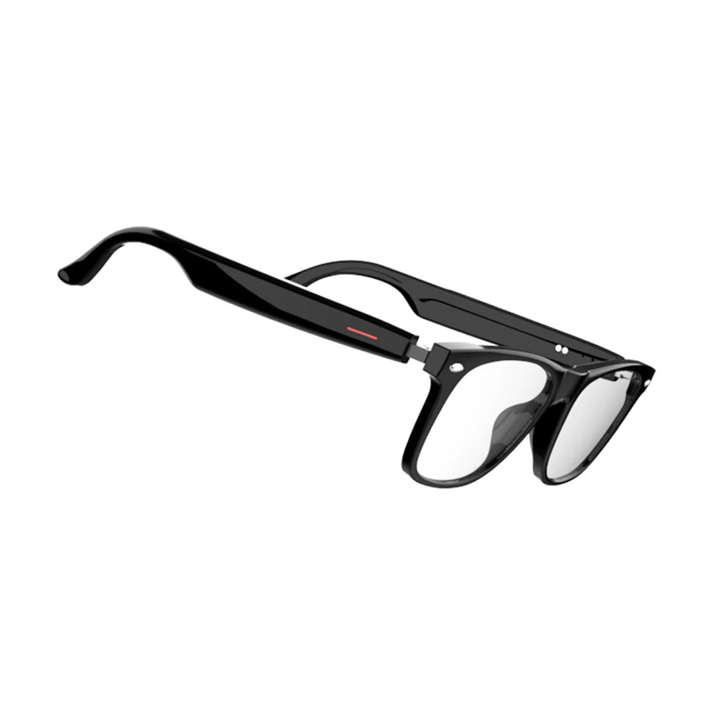 Smart Glasses AI Voice Assistant Outdoor Sport Glasses with Camera Remote Shooting Open Ear Sound Mic & Speakers for Men & Woman