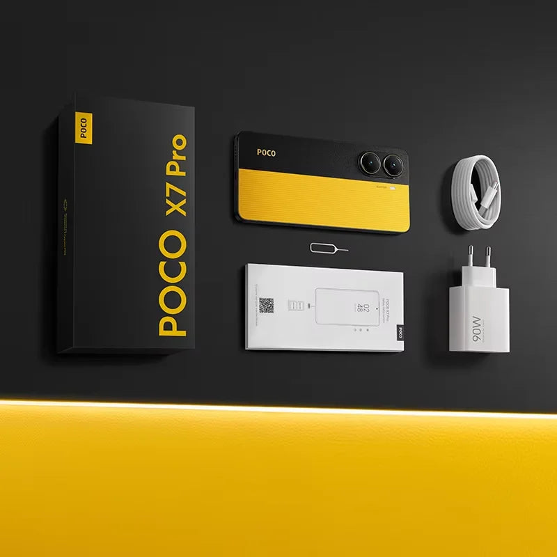 POCO X7 Pro 5G Global Version Mobile Phone 6000mAh 90W HyperCharge 1.5K 120Hz Display IP68 50MP Camera Dimensity 8400-Ultra NFC