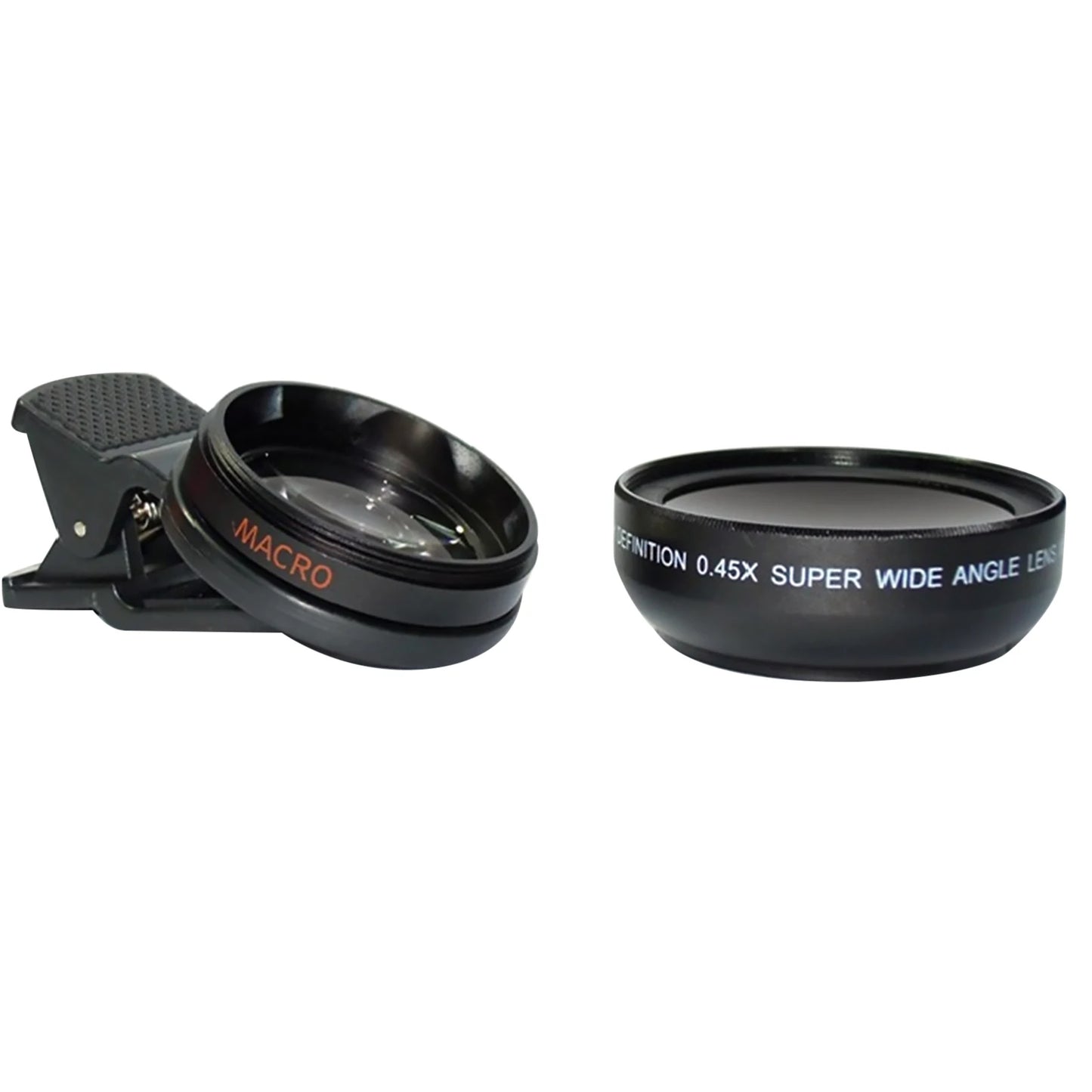 2-In-1 Mobile Phone Lens 0.45X Wide Angle Lens 10X Macro HD Camera Lens Universal for iPhone for Android Phone Len Clip
