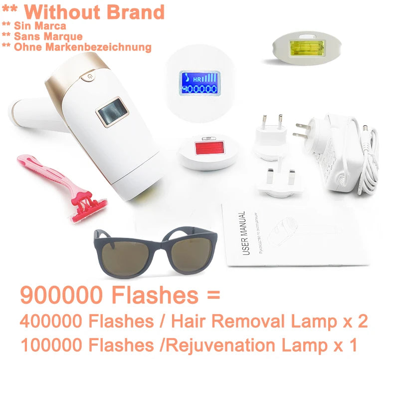 Lescolton IPL hair removal epilator features an auto flash launch, LCD display, and five power levels for effective hair removal.