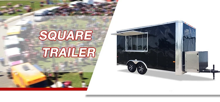 New Type Concession Food Trailer Street Selling Coffee Van Catering Cart Burgers Fries Ice Cream Bus Mobile Food Truck