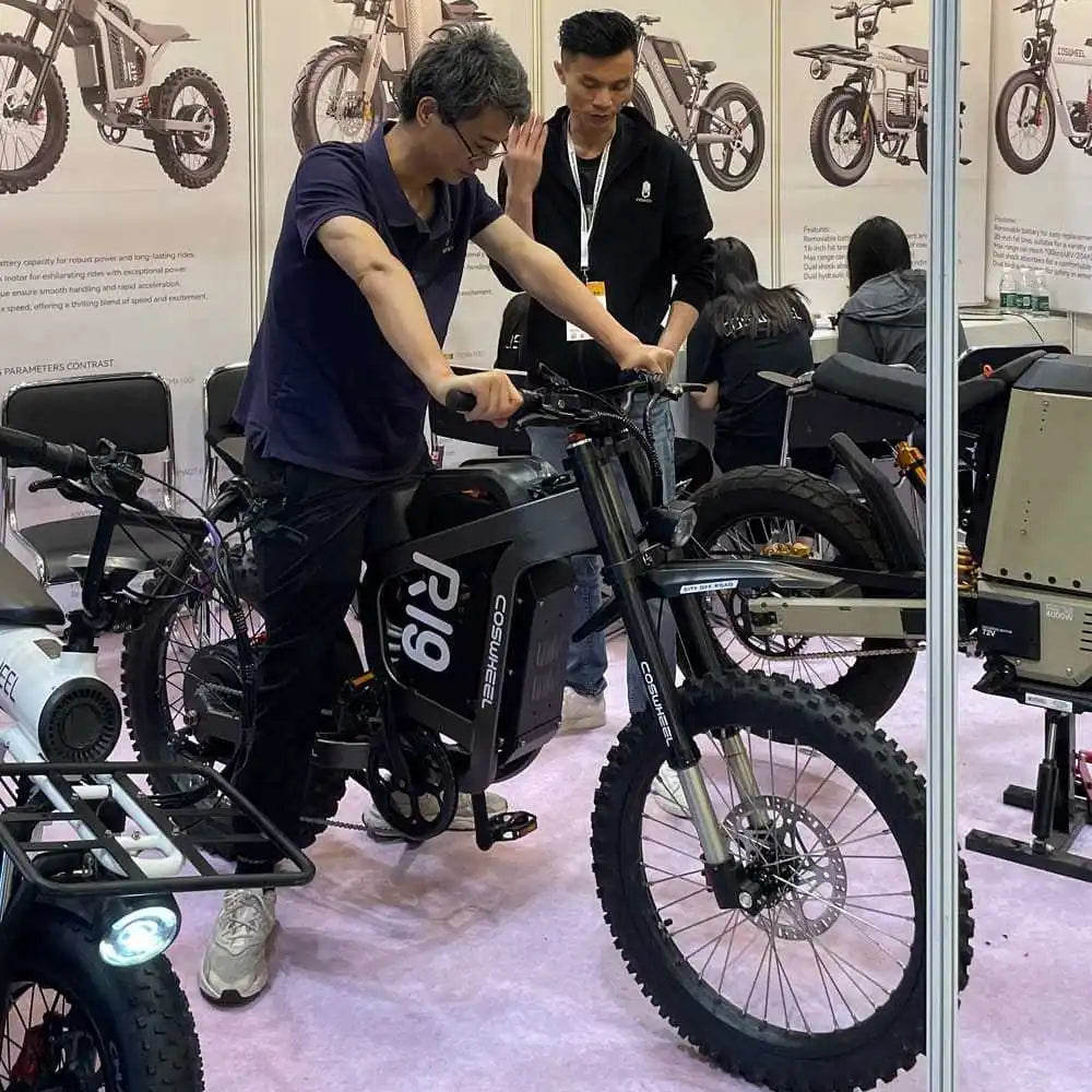 COSWHEEL R19 Electric cycle 72V 40AH Lithium Battery Adult Mountain Ebike 6000W Mountain Electric men's Moped Road E trucks