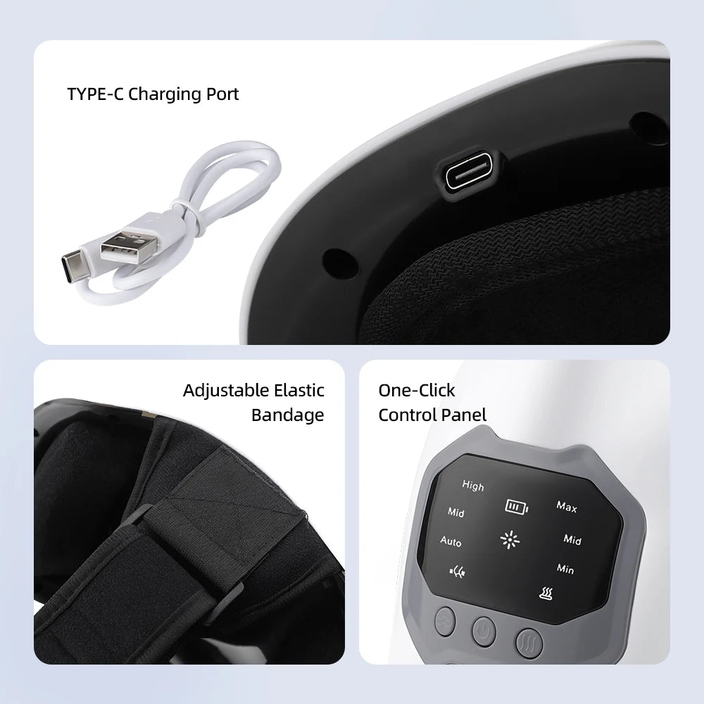 Infrared Heating Knee Massager Electric Air Pressure Shoulder/Elbow/Knee Massage Physiotherapy Kneecap Joint Muscle Relaxation