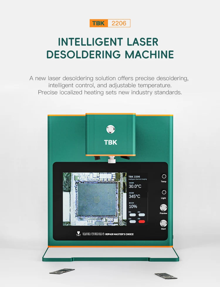 TBK 2206 Smart Laser Disassembly Welding Machine Adjust Heating Range/Fault Detection for Motherboard Welding Repair Tool