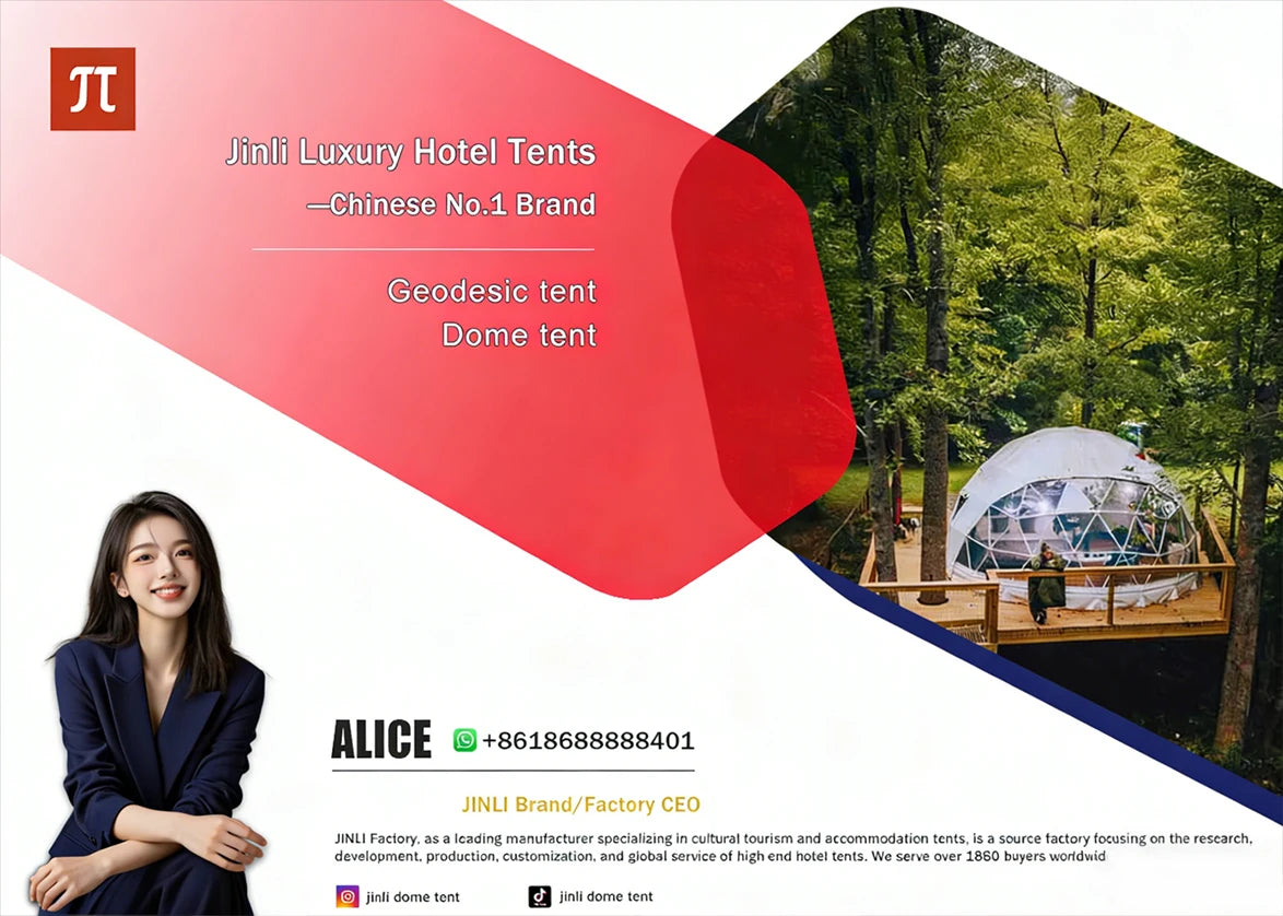 Glass Dome Hotel Tent Hexagonal Tempered Glass House Igloo Geodesic luminum Frame Outdoor Luxury Resort Round Camping