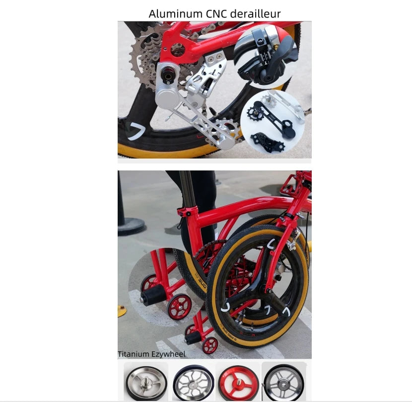 COMEPLAY Full Titanium Tri-fold Bike，Wholesale