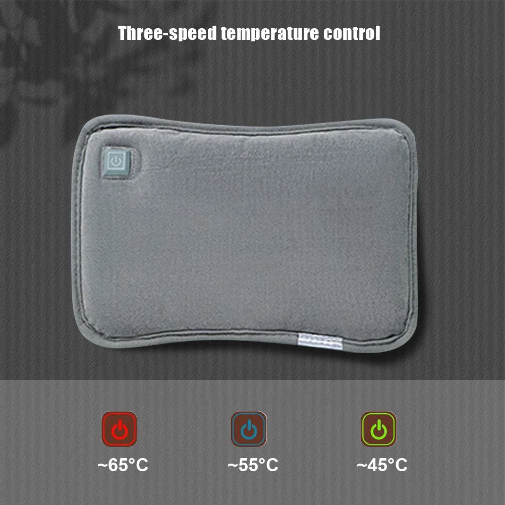 Rechargeable Electric Hot Water Bag Women's Electric Hot Water Bottle Soft flannel Hand Warmer Winter Heated Bag Warming Product