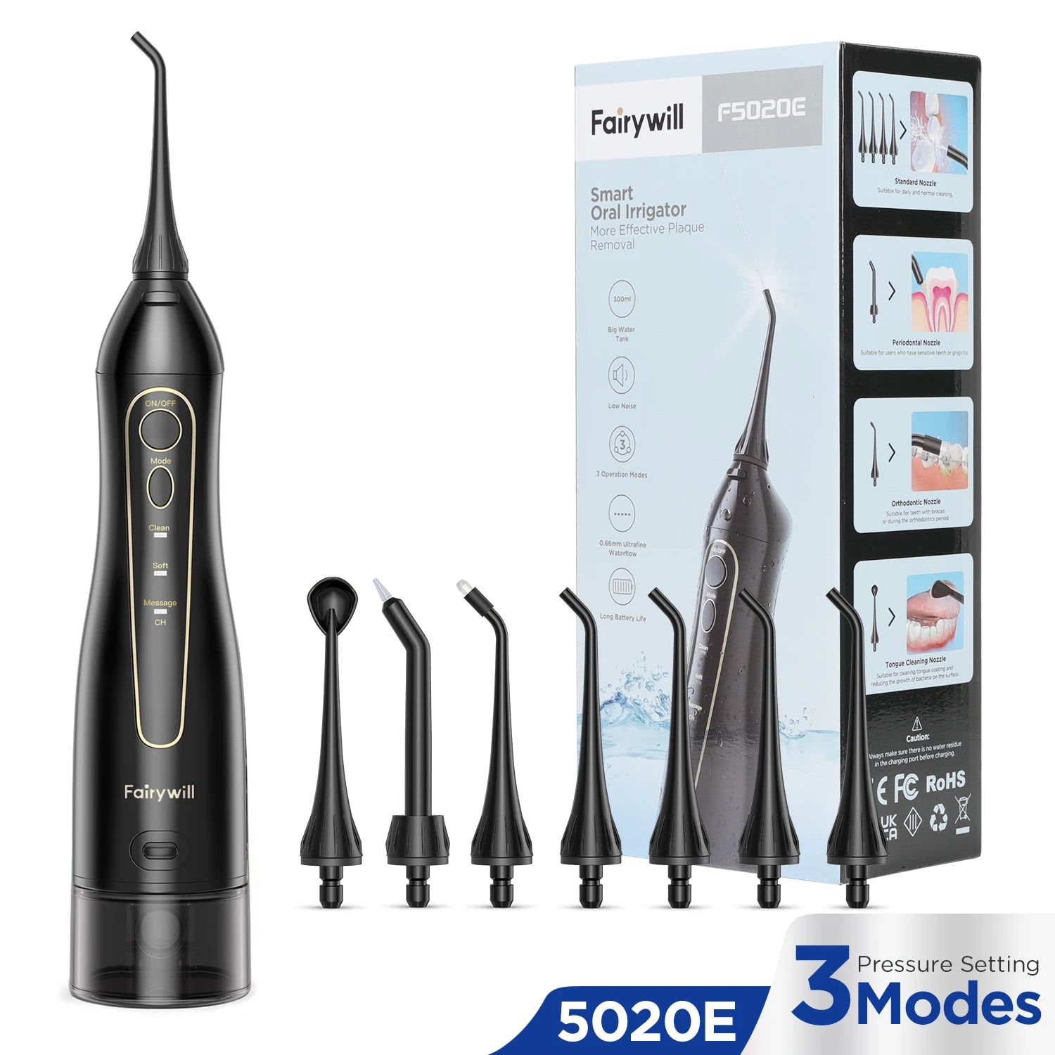Fairywill Portable Dental Water Flosser portable use