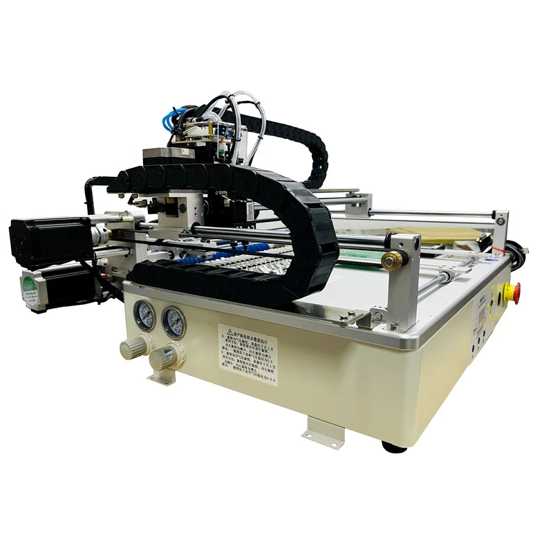 Q1 Dual Heads 25 Bits Desktop Full Automatic SMT Pick Place Machine Chip Mounter Solder Station with 4 Head