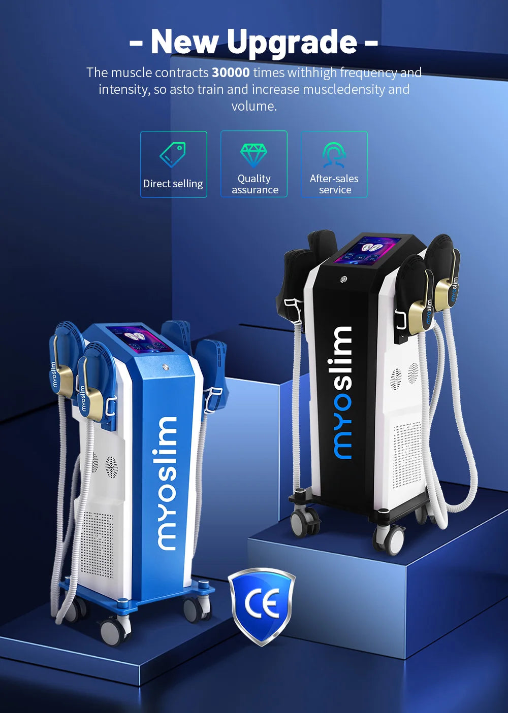 Myoslim 15Tesla 6500W High Power Body Sculpt Muscle Stimulate Slimming Machine MYOSLIM Pro Ultra RF Machine NEO Slimming Machine