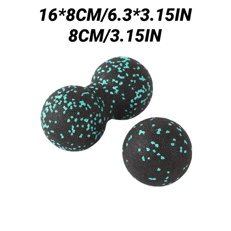 Yoga Peanut Balls Body Massage Fascia Ball Suit Foam Block High Density Muscle Relaxation Lacrosse Exercise Fitness Relieve Pain