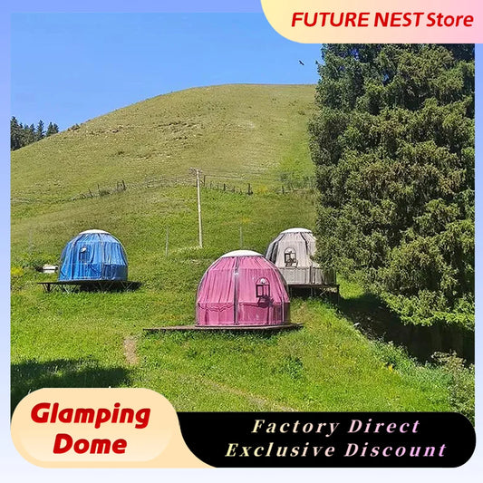 4m PC Dome Tent Outdoor Bubble Camping Transparent Starry Sky Tent Igloo Tent Waterproof Hotel Tent Versatile Applications