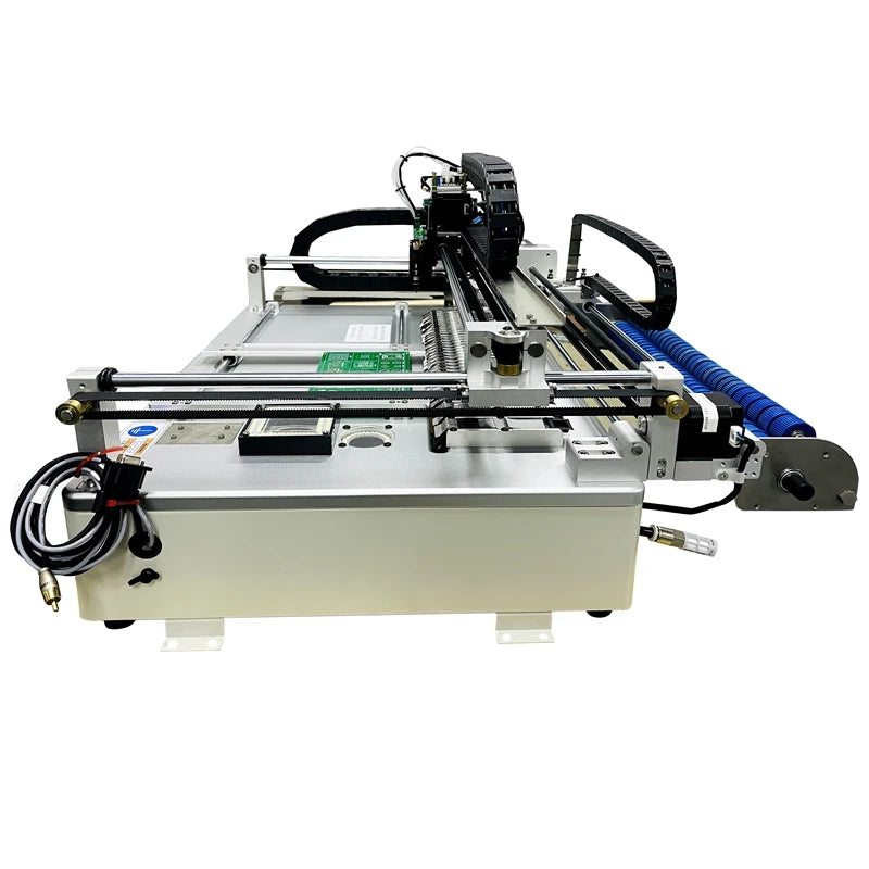 Q1 Dual Heads 25 Bits Desktop Full Automatic SMT Pick Place Machine Chip Mounter Solder Station with 4 Head
