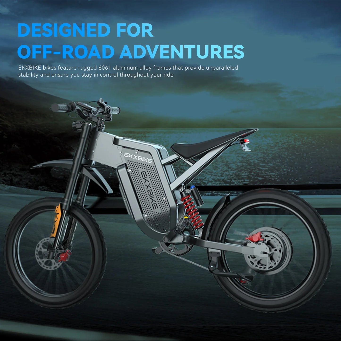 EKX X21 Max Electric Motorcycles Peak 6000W Brushless Gearless Motors 60V30AH Lithium Battery Speed 85Kmh Adult Off Road Ebike