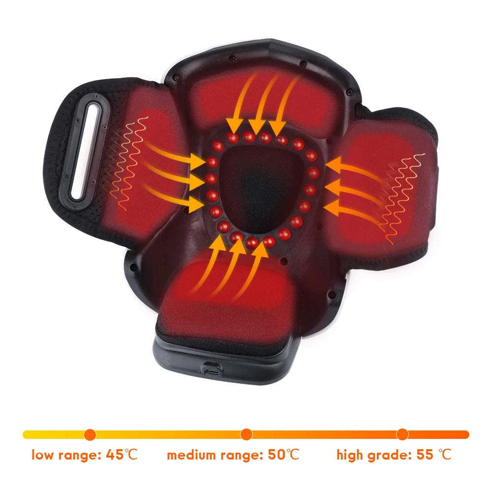 Infrared Heating Knee Massager Electric Air Pressure Shoulder/Elbow/Knee Massage Physiotherapy Kneecap Joint Muscle Relaxation