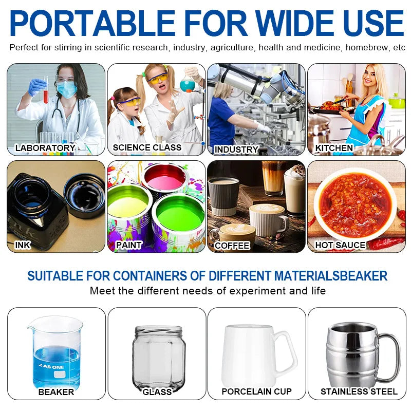 DXY 3000ml 5000ml Mini Magnetic Stirrer Digital Display Liquid Mixer Vortex Equipment With two Stir Bar
