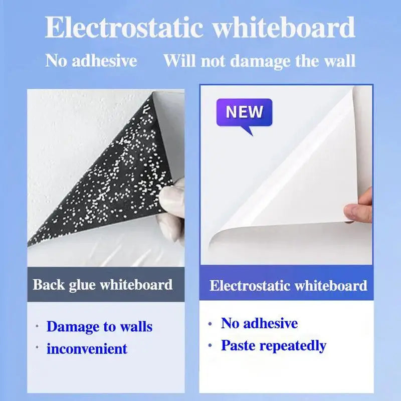 Removable Whiteboard White Blackboard PVC Sticker Chalkboard Wall Sticker Children Home Decoration