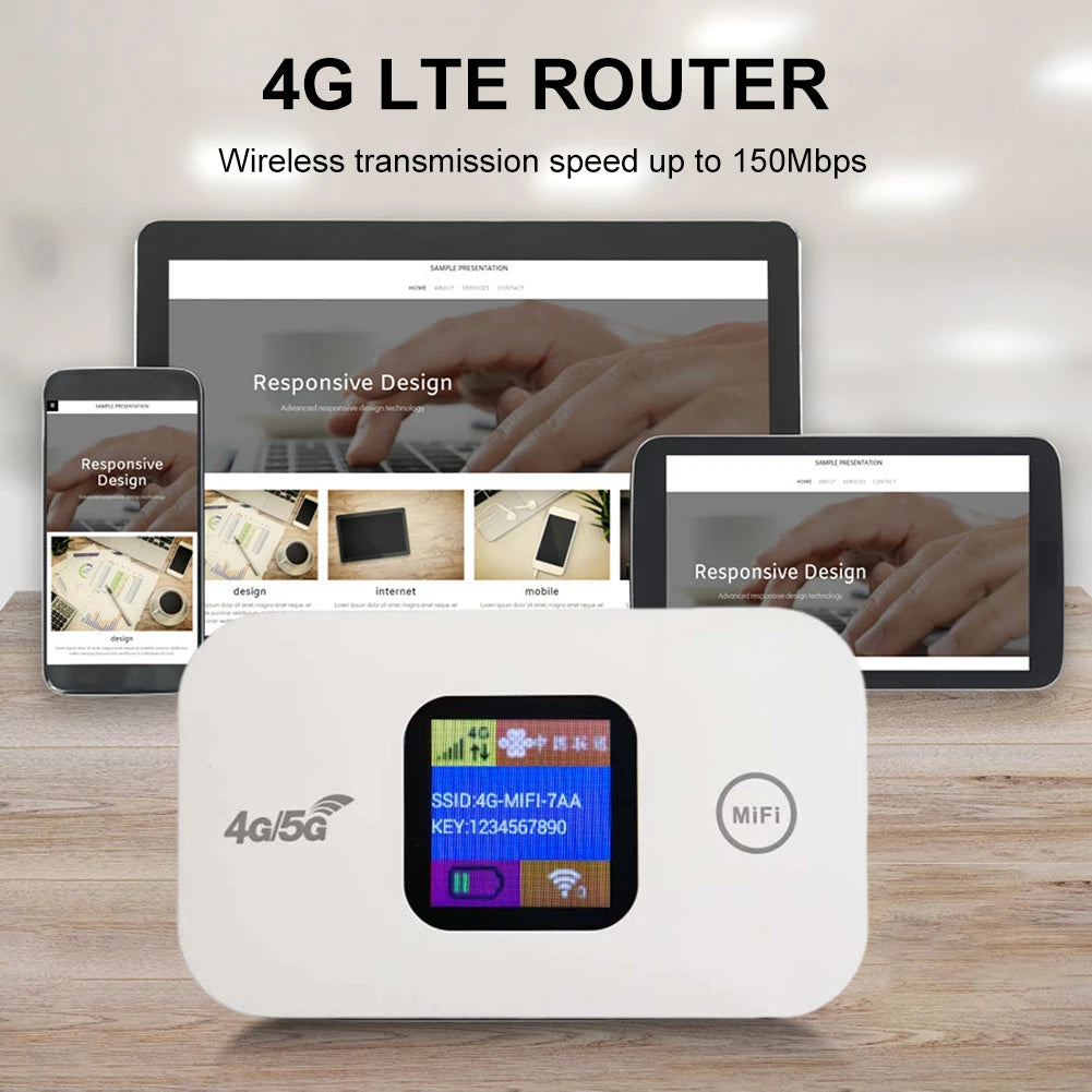 H807 H807 Pro 4G LTE Modem Wireless Wifi Router 150Mbps Mobile WiFi Routers Portable Pocket Mini Wi-Fi Device With Sim Card Slot