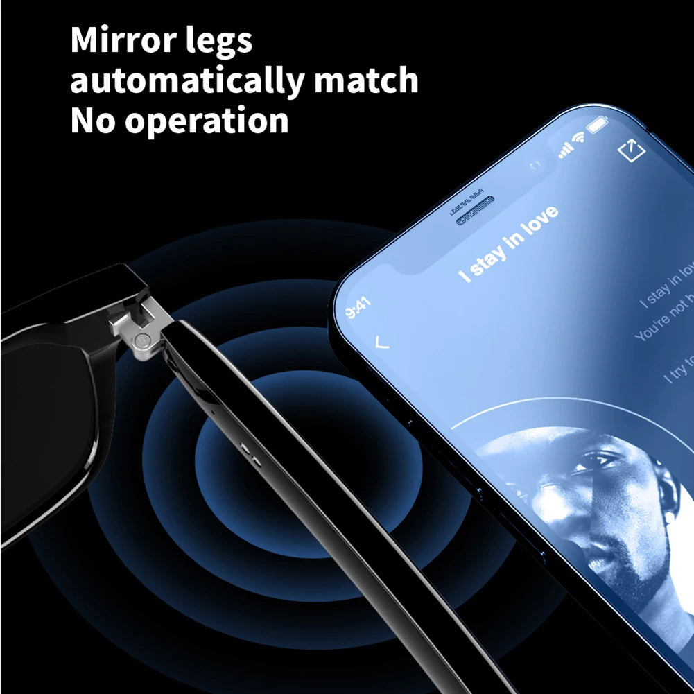 Smart Glasses AI Voice Assistant Outdoor Sport Glasses with Camera Remote Shooting Open Ear Sound Mic & Speakers for Men & Woman