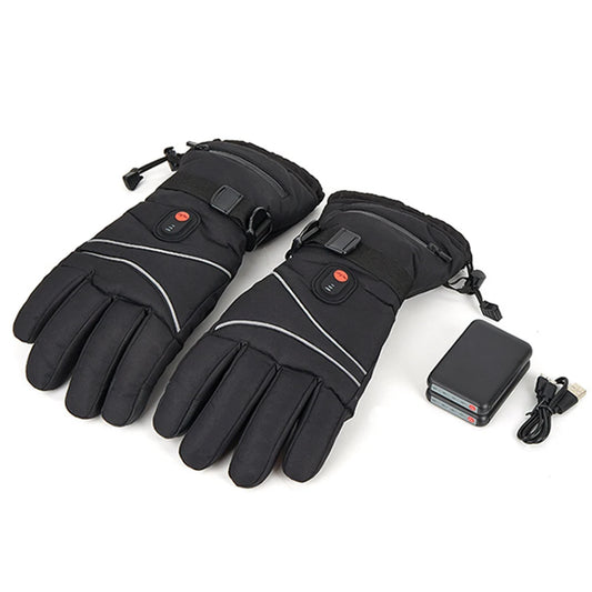 1 Pair Thermal Gloves Waterproof Electric Heating Gloves Touchscreen Men Women for Ski Cycling for Motorcycle for Sports Hiking
