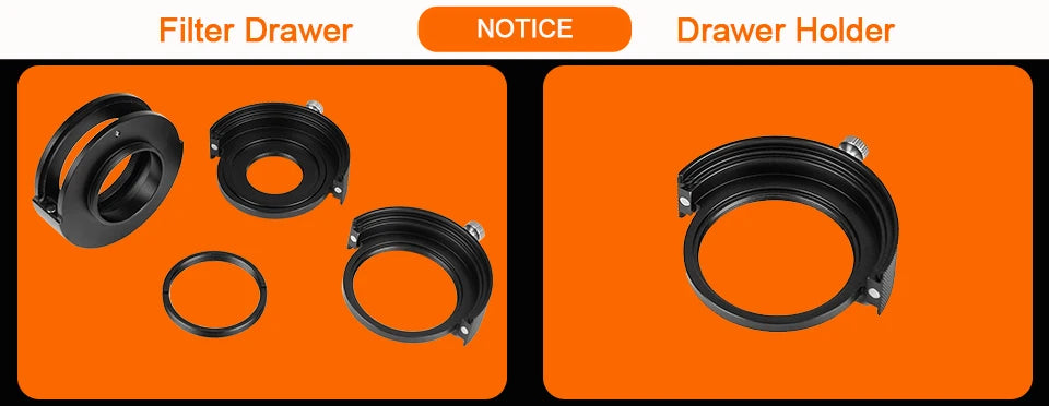 Svbony SV226 Filter Drawer Integrated Molding Nti-Light-Leaking Design with Holder for Filter Mounted Deep Sky Photography