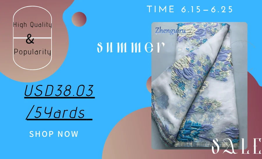 French Organza Brocade Lace Fabric 2025 High Quality Gilding Luxury Nigerian Lace Fabric Elegant Party Dress for Women A2579