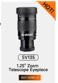 SVBONY Astronomical Telescope 1.25'' 0.5X  Focal Reducer Thread M28x0.6 for Astronomy Telescope