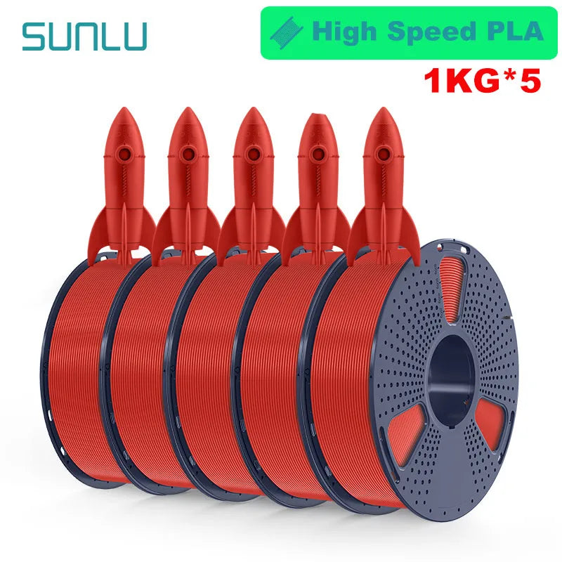 SUNLU 5KG 3D Filament PLA+/PLA+2.0/AntiString PLA /PLA Meta/High Speed PLA Filamnet 1.75mm 1KG Filament for 3D Printer& 3D Pen