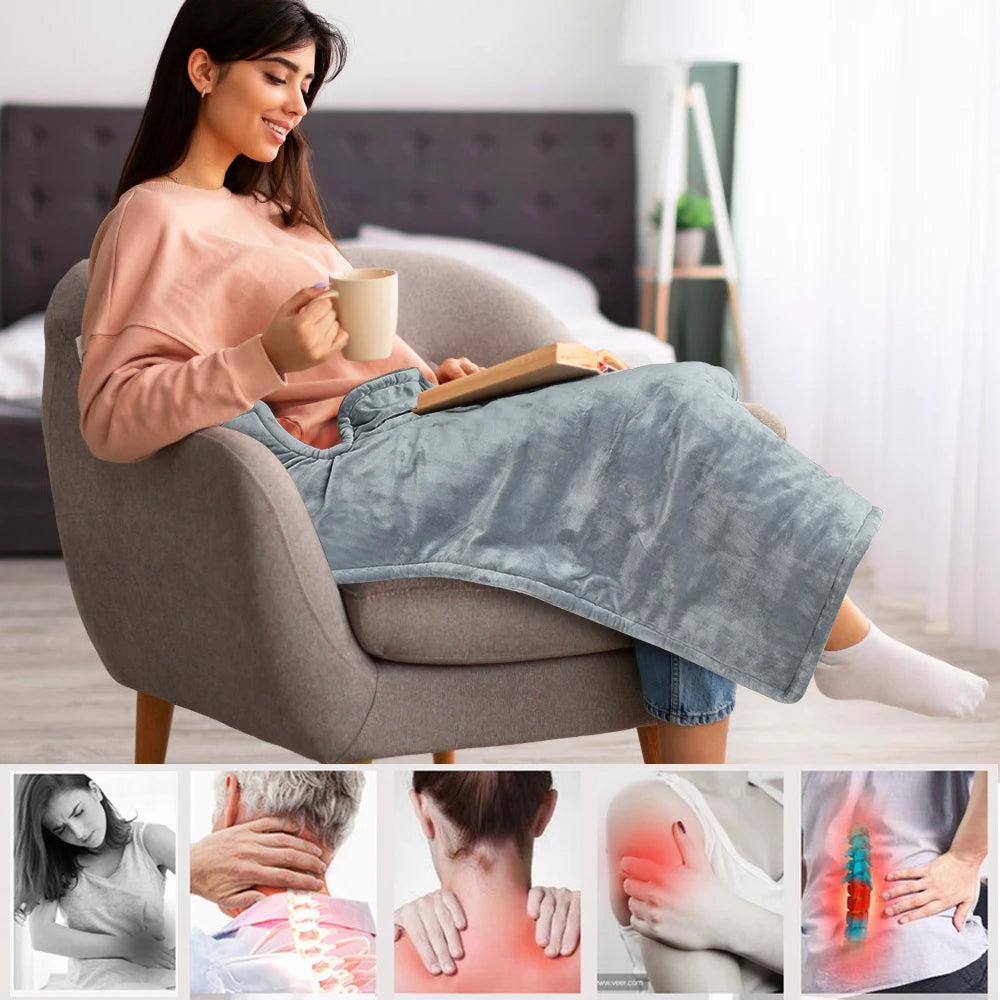 Electric Heating Pad 10 Gears Constant Temperature Winter Heater Warming for Body Shoulder Waist Home Sofa Blanket with Control