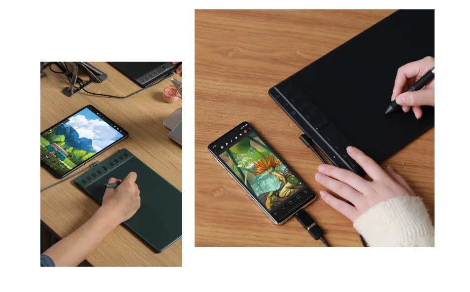 8.7x5 Inch Graphics Tablet Huion Inspiroy 2 M H951P Digital Tablet PenTech3.0 PW110 Battery-free Stylus with Scroller Group Keys