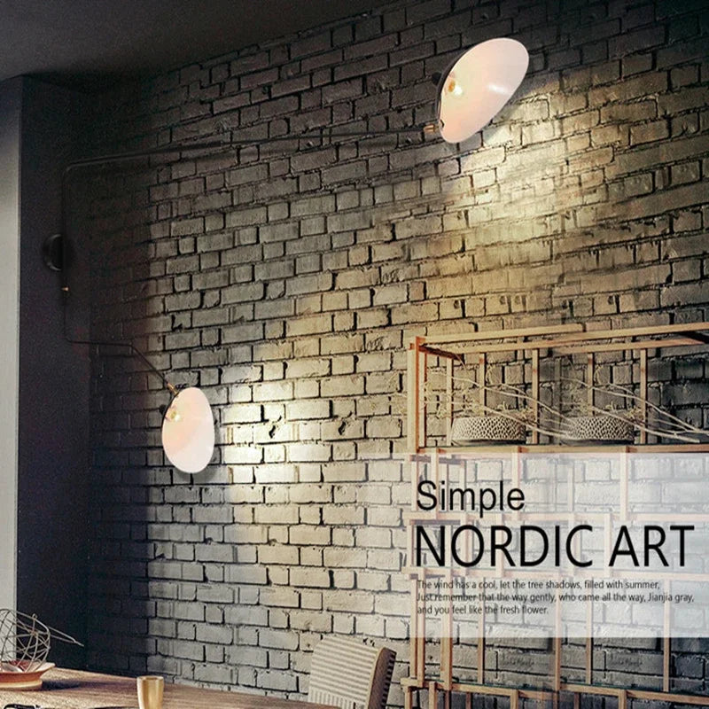 Nordic DaWn Spider Serge Mouille Wall Lights Bedroom Industrial Retro Wall Lamp Creative Simple Living Room Led Light Fixtures