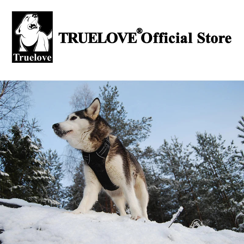 Truelove Dog Harness No Pull Pet Harness Adjustable Soft Padded Dog Vest Reflective No Choke PetVest Easy Control Handle TLH5651