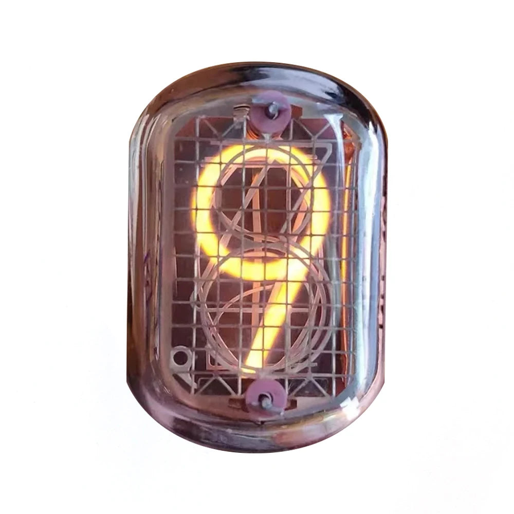 1-6PCS IN-12 Digital Tube with Decimal Point Nixie Glow Tubes Symbol Tube IN12 Nixie Tube Clock Glow Tube for LED Clock DIY Part