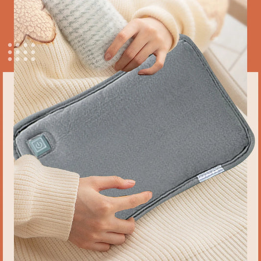 Rechargeable Electric Hot Water Bag Women's Electric Hot Water Bottle Soft flannel Hand Warmer Winter Heated Bag Warming Product