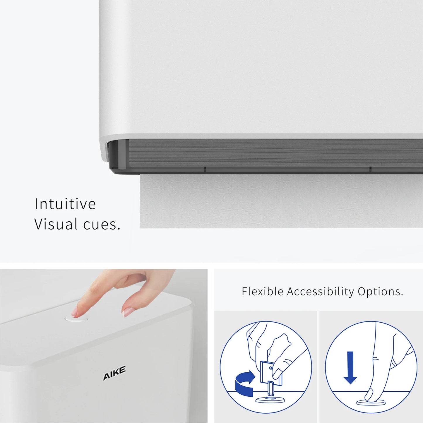 AIKE Paper Towel Dispenser refill window