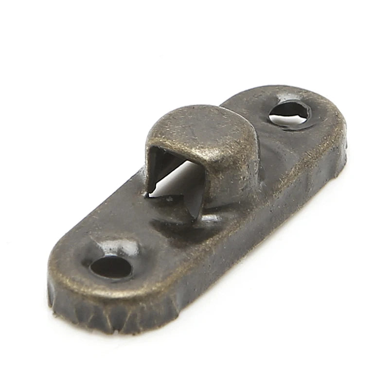10x Antique Metal Catch Curved Buckle Horn Lock Clasp Hook Jewelry Box Padlock Drop Shipping