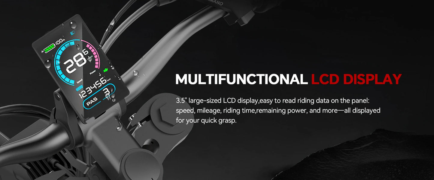 COSWHEEL R19 Electric cycle 72V 40AH Lithium Battery Adult Mountain Ebike 6000W Mountain Electric men's Moped Road E trucks
