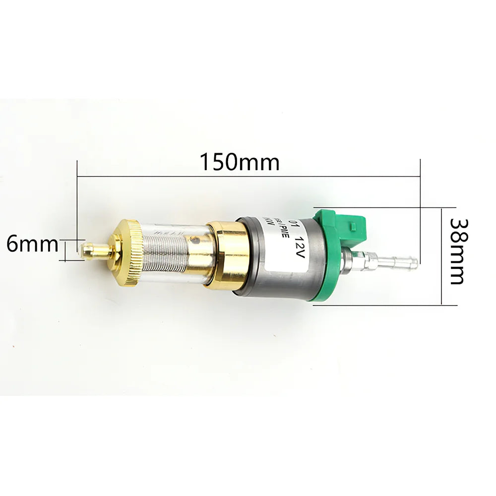 Car Truck Oil Fuel Pump Air Diesel Heater Electronic Pulse Metering Pump 12V 22ml 1KW To 5KW with Filter for Webasto Removable